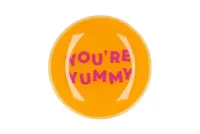 PLATE ROUND YOU'RE YUMMY 18X18X2CM