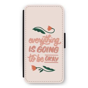 Optimistic flower girl: iPhone 11 Flip Hoesje