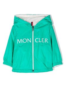 Moncler Enfant veste à logo imprimé - Vert