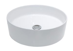 Waskom Wiesbaden Link | 40 cm | Keramiek | Vrijstaand | Rond | Wit mat