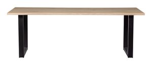 WOOOD Boomstam Eettafel 'Tablo' met U-poot, 220 x 90cm