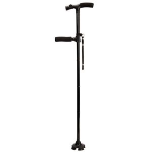 Clever Cane, wandelstok met dubbel handvat – verstelbaar 86-96cm hoog, opvouwbaar, max 105kg