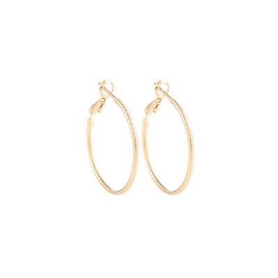 Go Dutch Label Bewerkte Creolen 3 cm Goud