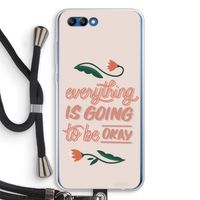 Optimistic flower girl: Honor 10 Transparant Hoesje met koord