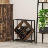 Wijnrek Gerookt eiken 51 x 18 x 52.5 cm Bewerkt hout Wijnrek Gerookt eiken 51 x 18 x 52.5 cm Bewerkt hout