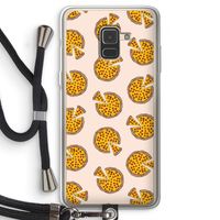 You Had Me At Pizza: Samsung Galaxy A8 (2018) Transparant Hoesje met koord