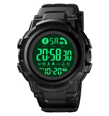 SKMEI 1501 intelligente mannen stap meter outdoor sport app/Bluetooth Call herinnering (zwart)