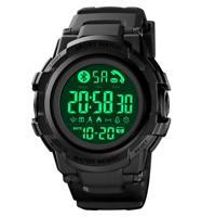 SKMEI 1501 intelligente mannen stap meter outdoor sport app/Bluetooth Call herinnering (zwart)