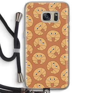 Croissant: Samsung Galaxy S7 Transparant Hoesje met koord