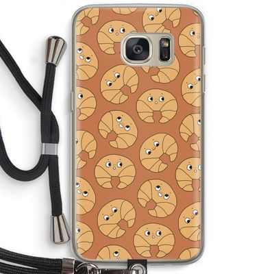 Croissant: Samsung Galaxy S7 Transparant Hoesje met koord