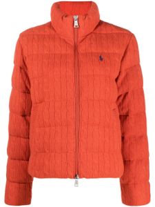 Polo Ralph Lauren veste matelassée Polo Pony à logo - Rouge