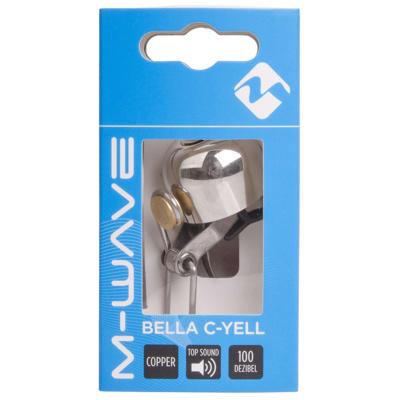 Fietsbel M-Wave Bella C-Yell ø30mm - zilver