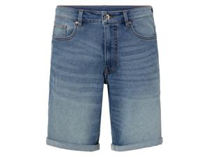 Heren jeansshort (50, Lichtblauwe denim)