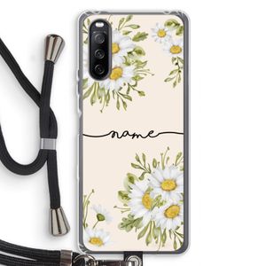 Daisies: Sony Sony Xperia 10 III Transparant Hoesje met koord