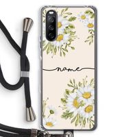 Daisies: Sony Sony Xperia 10 III Transparant Hoesje met koord
