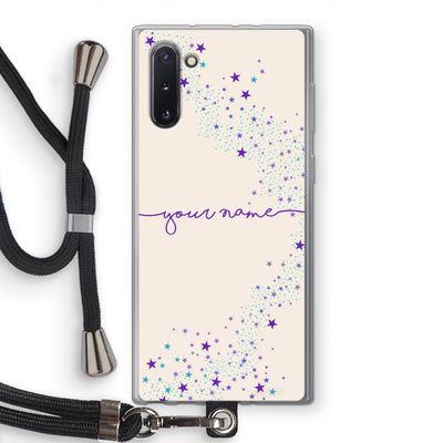 Sterren: Samsung Galaxy Note 10 Transparant Hoesje met koord