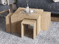 Salontafel ORTENSIA 60x60 cm saphire eik