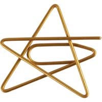 Creativ Company Clips, ster, afm 30x30 mm, goud, 6 stuk/ 1 doos