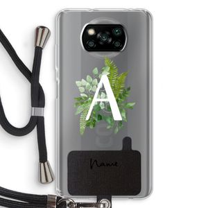 Green Brush: Xiaomi Poco X3 NFC Transparant Hoesje met koord
