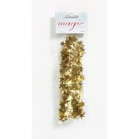 Gouden spiraal slinger met sterren 750cm kerstboom versieringen - thumbnail