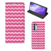 OPPO Find X3 Lite | Hoesje met Magneet | Waves Pink