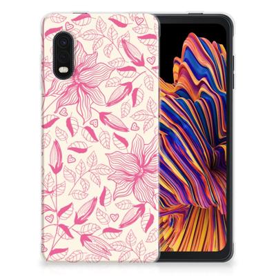 Samsung Xcover Pro | TPU Case | Pink Flowers