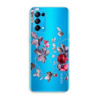 Mooie bloemen: Oppo Find X3 Lite Transparant Hoesje