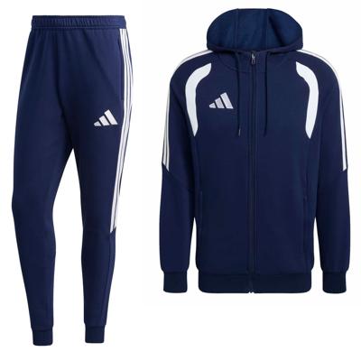 adidas Tiro 26 League Joggingpak Full-Zip Vest Donkerblauw Wit adidas Tiro 26 League Joggingpak Full-Zip Vest Donkerblauw Wit