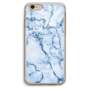 Blauw marmer: iPhone 6 Plus / 6S Plus Transparant Hoesje