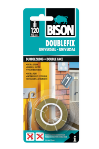 Doublefix Universeel Tape Card 1,5 m x 19 mm - Bison