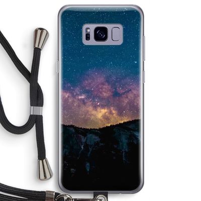 Travel to space: Samsung Galaxy S8 Transparant Hoesje met koord