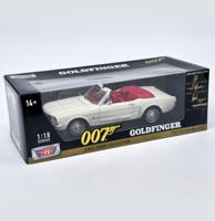 Ford Mustang Cabriolet 1964 James Bond Goldfinger Editie 1:18