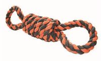 Happy pet Nuts for knots extreme spoel 8 vorm tugger grijs / oranje - thumbnail