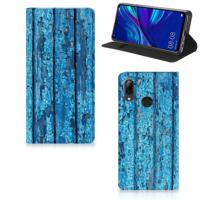 Huawei P Smart (2019) Book | Wallet Case | Wood Blue