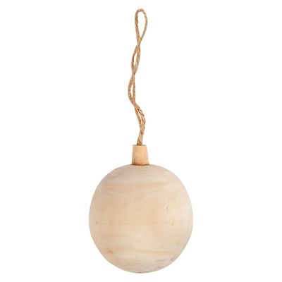 Creativ Company Kerstbal hanger hout, 6,4cm