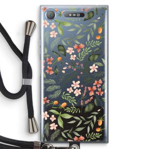 Sweet little flowers: Sony Xperia XZ1 Transparant Hoesje met koord