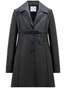 Courrèges manteau Heritage ceinturé - Noir