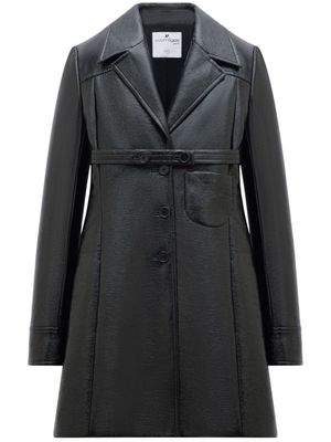 Courrèges manteau Heritage ceinturé - Noir