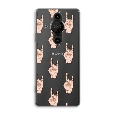 Rock: Sony Xperia Pro-I Transparant Hoesje