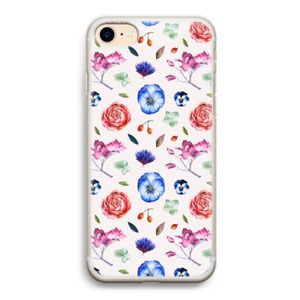 Bloemetjes: iPhone 7 Transparant Hoesje