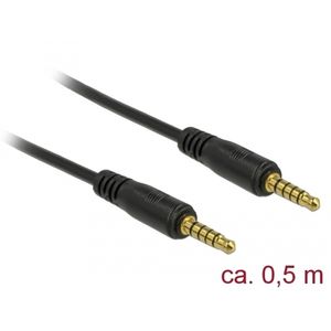 DeLOCK Stereo Jack 3,5 mm 5-Pin (male) > 3,5 mm 5-Pin (male) kabel 0,5 meter