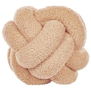 Beliani - MALNI - Sierkussen - Beige - 19 x 19 cm - Bouclé