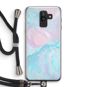 Fantasie pastel: Samsung Galaxy J8 (2018) Transparant Hoesje met koord