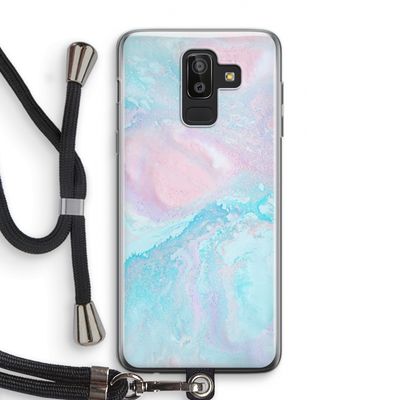 Fantasie pastel: Samsung Galaxy J8 (2018) Transparant Hoesje met koord