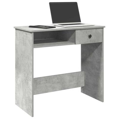 Bureau 80x40x75 cm bewerkt hout betongrijs