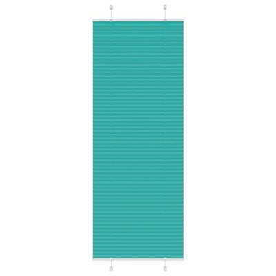 Pliss rolgordijn 75x200 cm stofbreedte 74,4 cm petrol groen