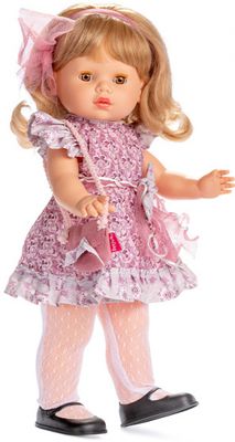 Berjuan pop Colette meisjes 45 cm vinyl/textiel roze