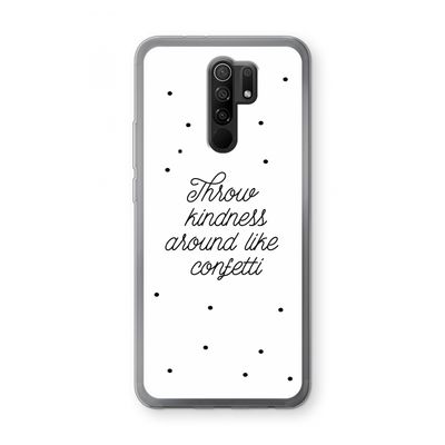 Confetti: Xiaomi Redmi 9 Transparant Hoesje