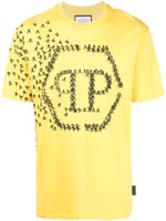 Philipp Plein t-shirt à logo Skull Bones imprimé - Jaune