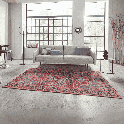 Vintage Vloerkleed Amata - Rood 150x80cm - - Dekbed-Discounter.nl